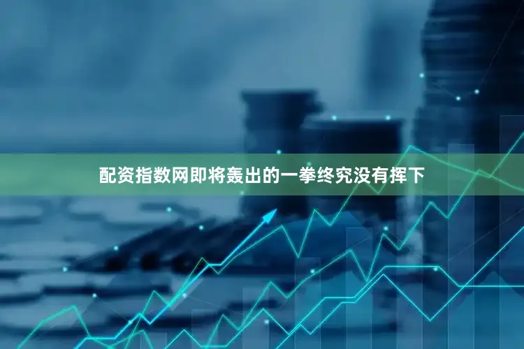 配资指数网即将轰出的一拳终究没有挥下